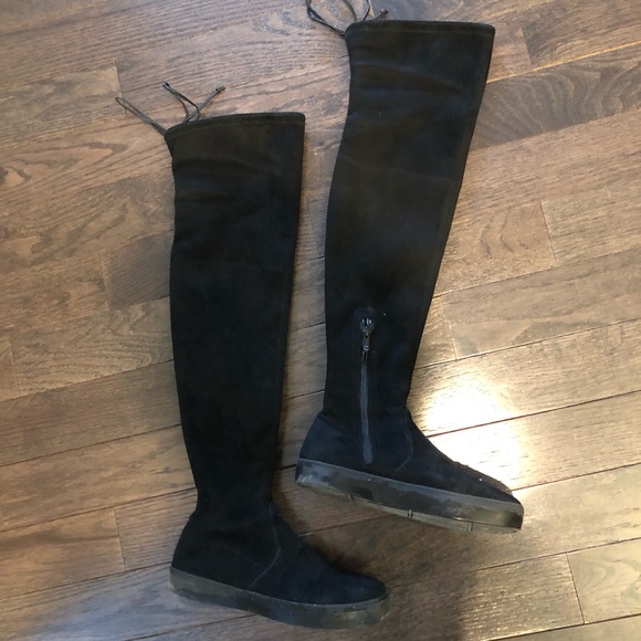 Stuart Weitzman Shoes - Stuart Weitzman Black Playtime OTK Boots
